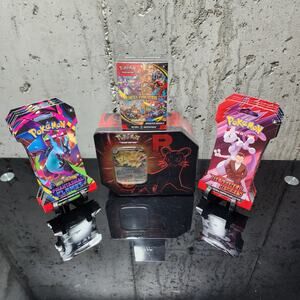 Pokemon TCG Destined Rivals Persian ex Tin Mega Evolution Bundle New